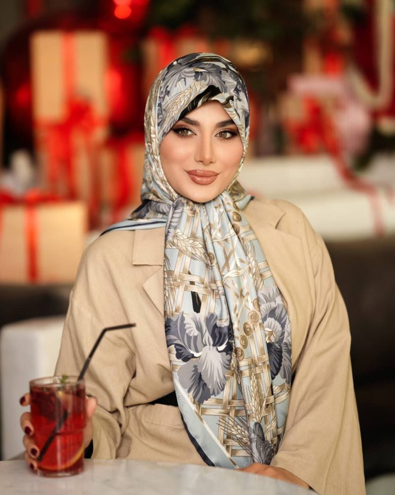 روسری رنگی طرح دار کد 9484 - Image 1