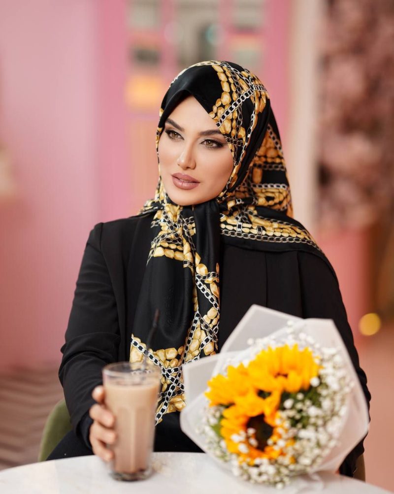 9500 روسری رنگی طرح دار کد 9500 - Image 1