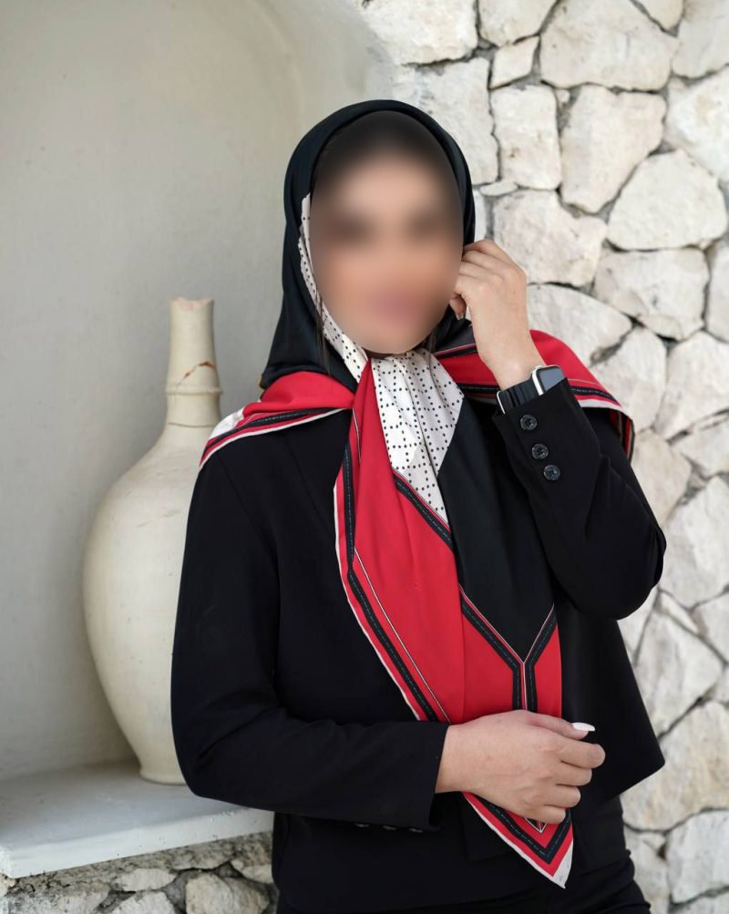 روسری رنگی طرح دار کد 9513 - Image 1