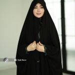 چادر مشکی عربی کار شده کد 9533