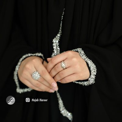 چادر مشکی عربی کار شده کد 9542