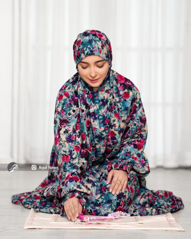 9566 چادر نماز آستین دار نوجوان کد 9566 - Image 1