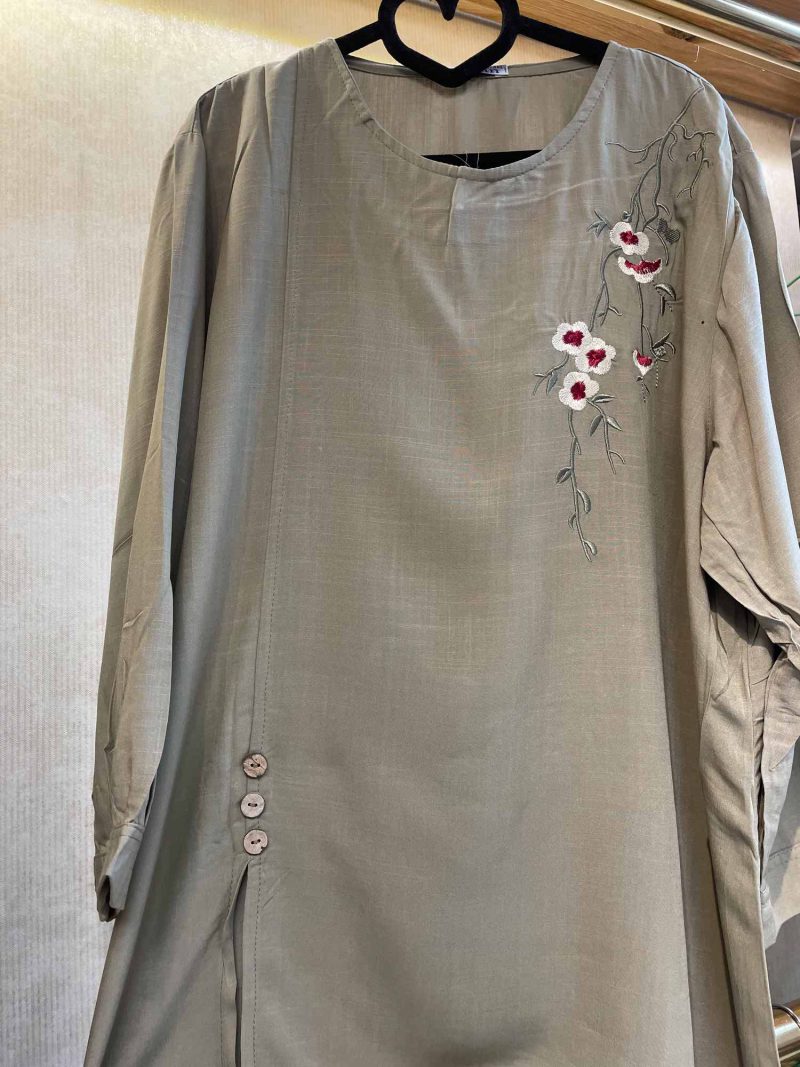 بلوز نخی آستین سه ربع کد 9572 - Image 1