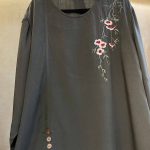 بلوز نخی آستین سه ربع کد 9574