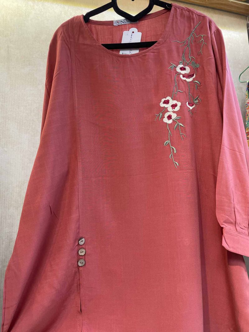 بلوز نخی آستین سه ربع کد 9575 - Image 1