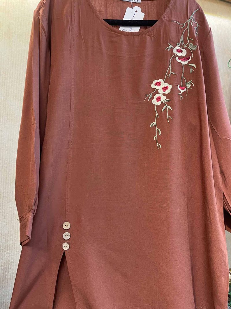 بلوز نخی آستین سه ربع کد 9576 - Image 1