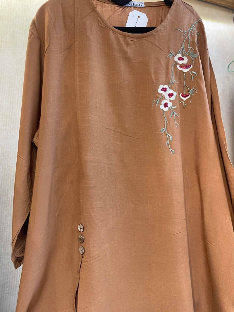 بلوز نخی آستین سه ربع کد 9577 - Image 1