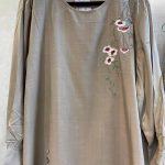 بلوز نخی آستین سه ربع کد 9578