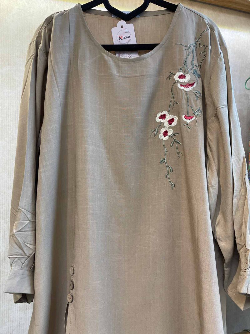 بلوز نخی آستین سه ربع کد 9578 - Image 1