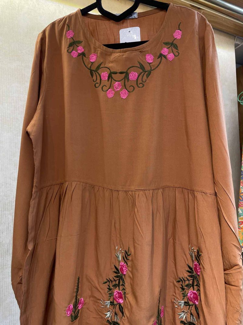 بلوز نخی آستین سه ربع کد 9580 - Image 1