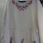 بلوز نخی چیندار آستین بلند کد 9583