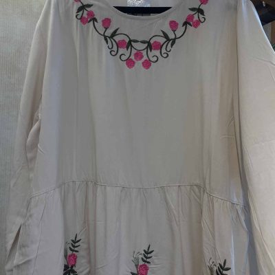 بلوز نخی چیندار آستین بلند کد 9583