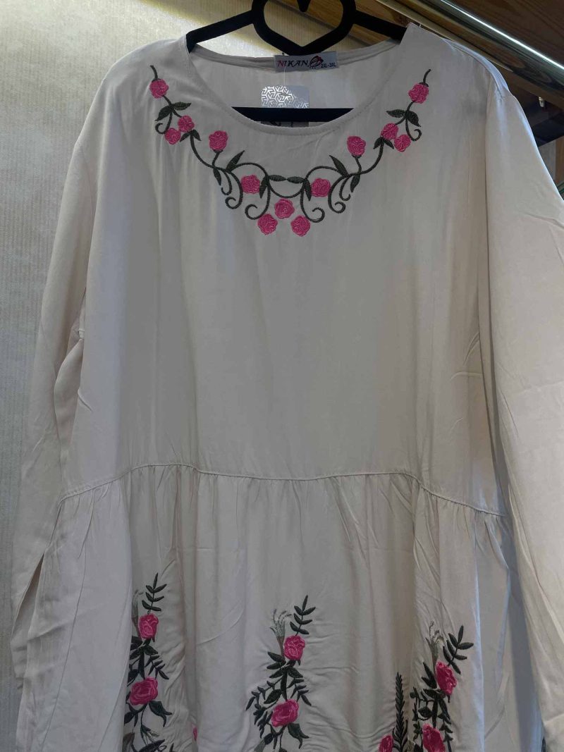 بلوز نخی چیندار آستین بلند کد 9583 - Image 1