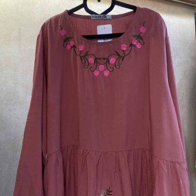بلوز نخی چیندار آستین بلند کد 9584