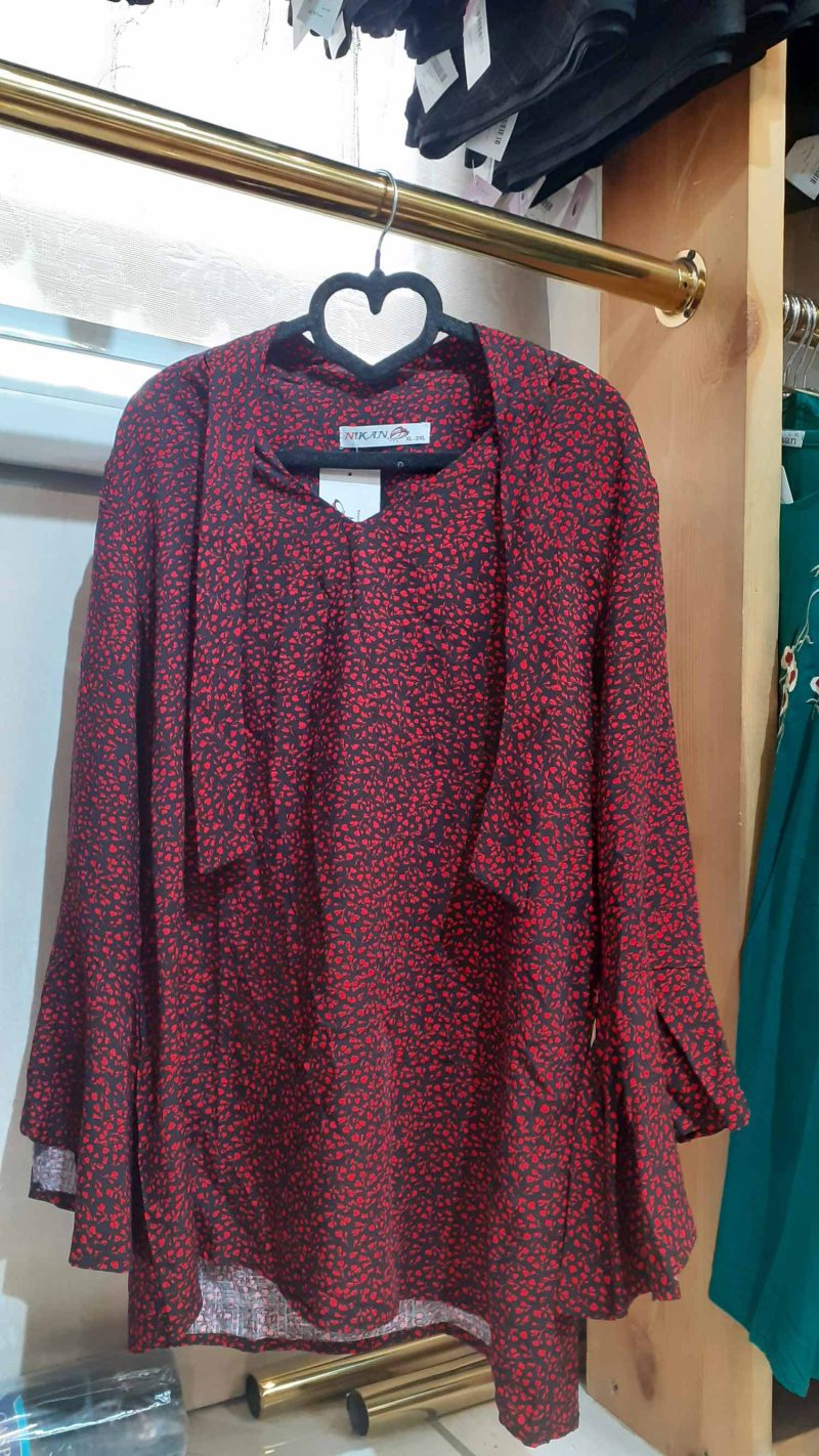 بلوز نخی یقه کرواتی کد 9593 - Image 1