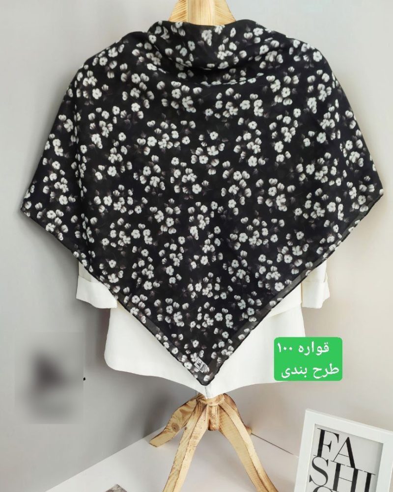 روسری رنگی طرح دار دخترانه کد 9605 - Image 10