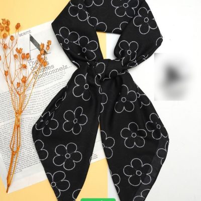 روسری رنگی طرح دار دخترانه کد 9605