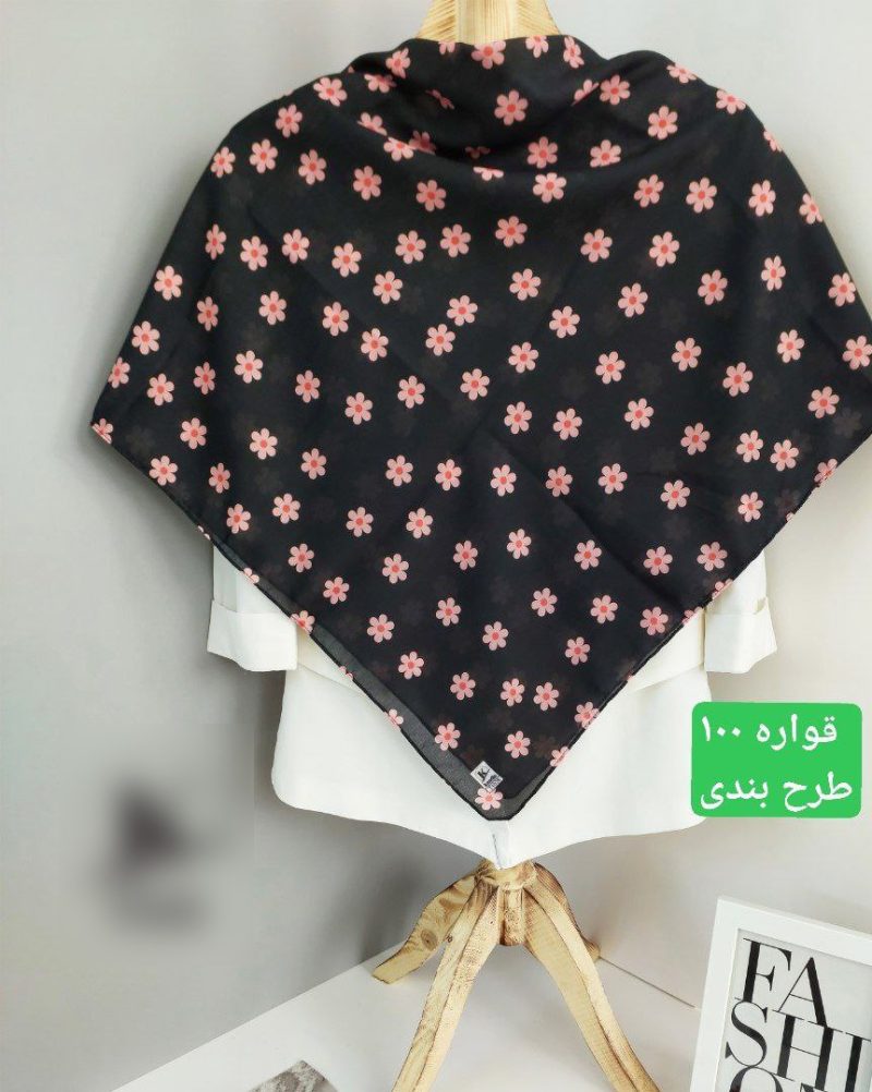 روسری رنگی طرح دار دخترانه کد 9605 - Image 5