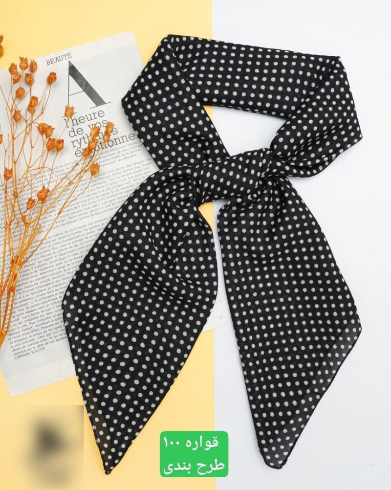 روسری رنگی طرح دار دخترانه کد 9605 - Image 6