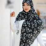 روسری نخی اسپان منگوله دار کد 9609