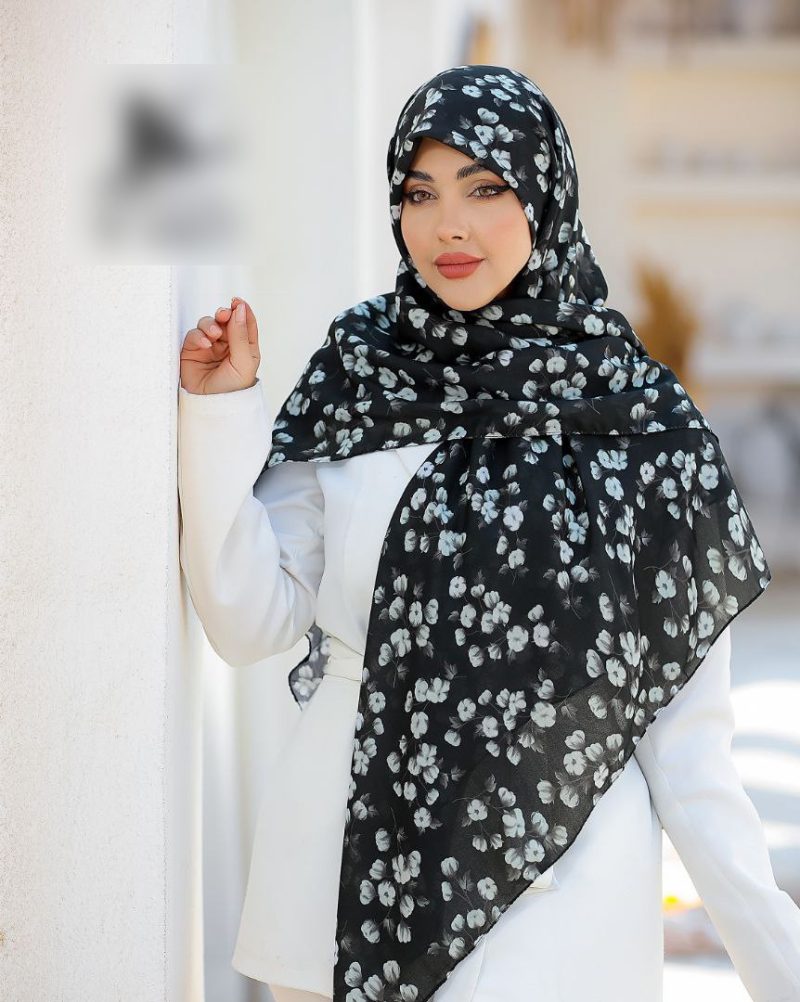 9609 روسری نخی اسپان منگوله دار کد 9609 - Image 1