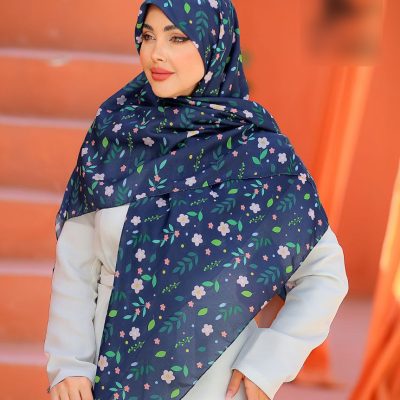 روسری نخی اسپان منگوله دار کد 9610