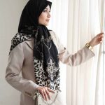 روسری رنگی طرح دار کد 9615