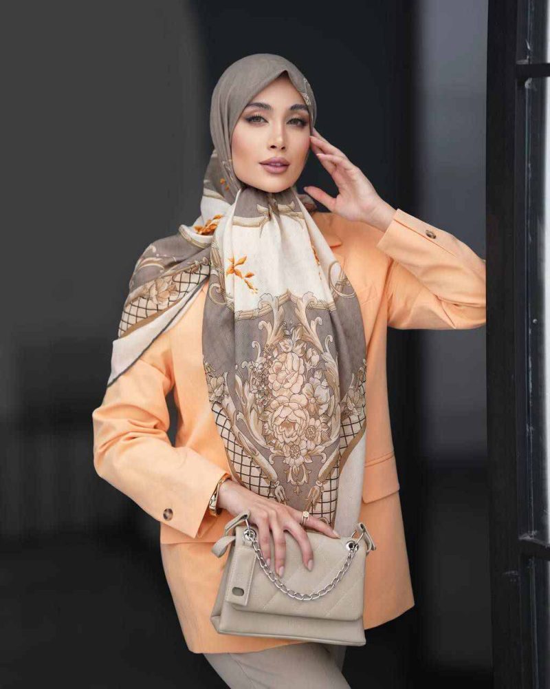 روسری رنگی طرح دار کد 9624 - Image 1