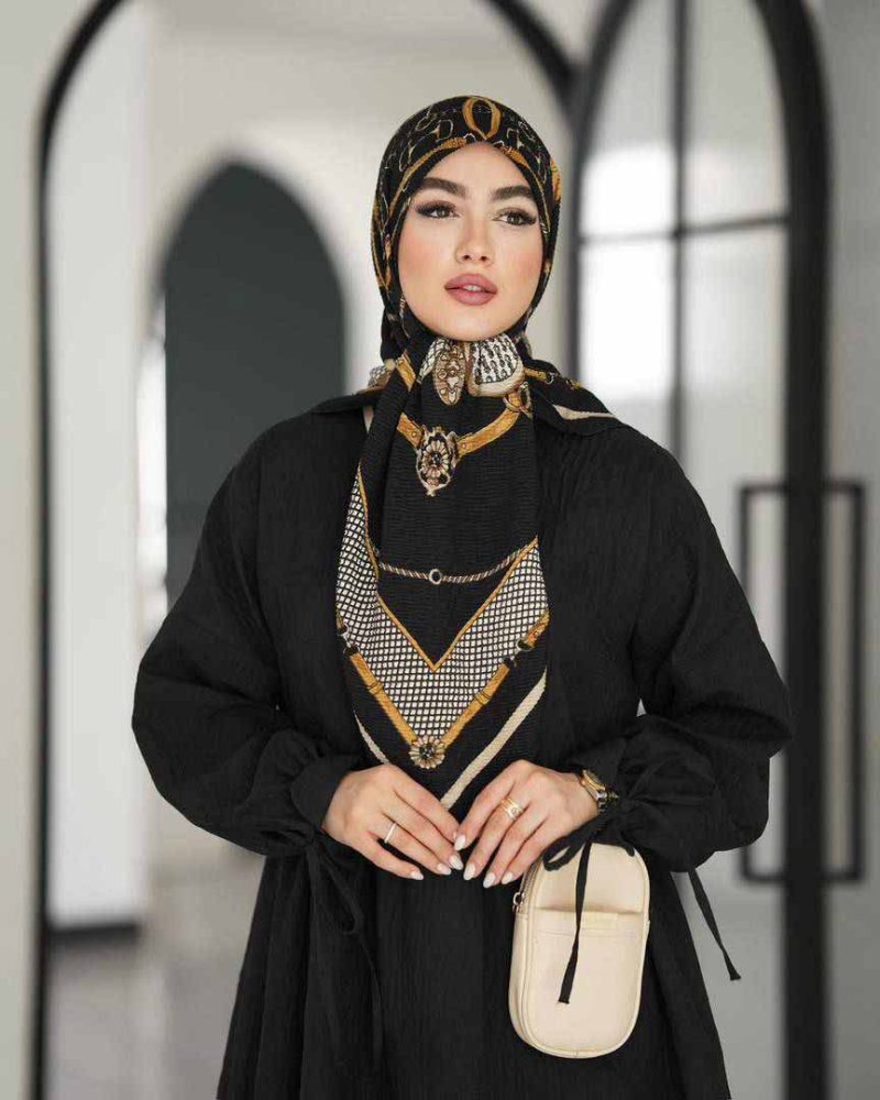 روسری رنگی طرح دار کد 9629 - Image 1