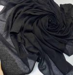 روسری مشکی تمام نگین کد 9636