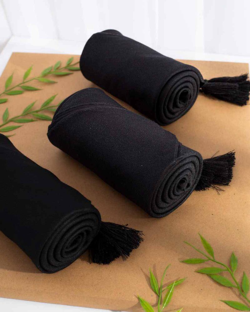 روسری مشکی شانتون کد 9639 - Image 3