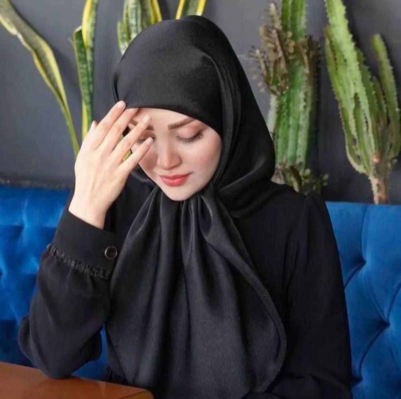 روسری مشکی کد 9641 - Image 2