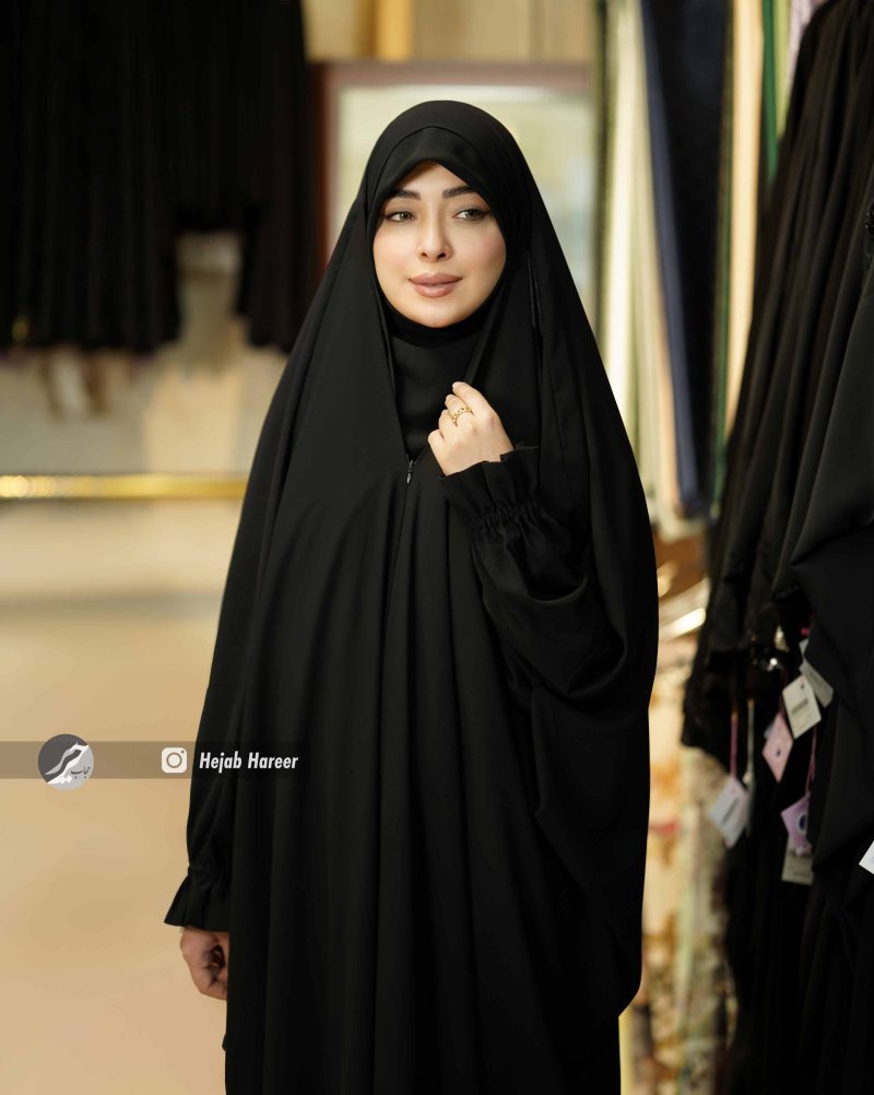 9663 چادر مشکی لبنانی مدل اربعین کد 9663 - Image 1