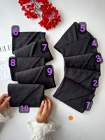 روسری مشکی طرح دار کد 96۸۲