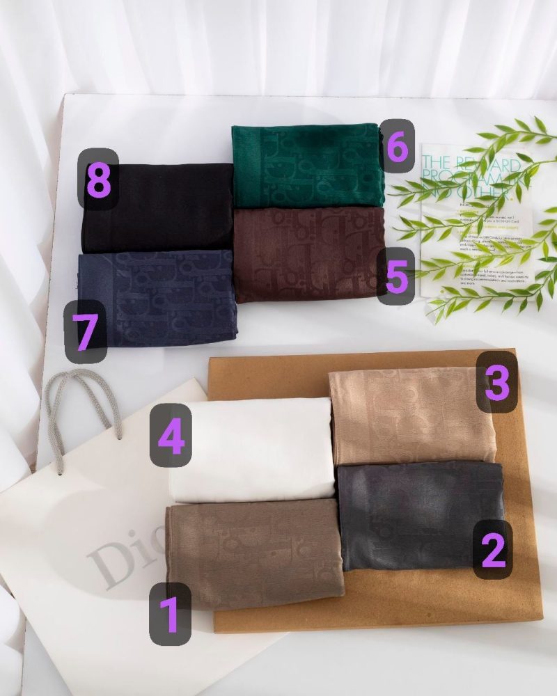 روسری رنگی طرح دار کد 9679 - Image 1