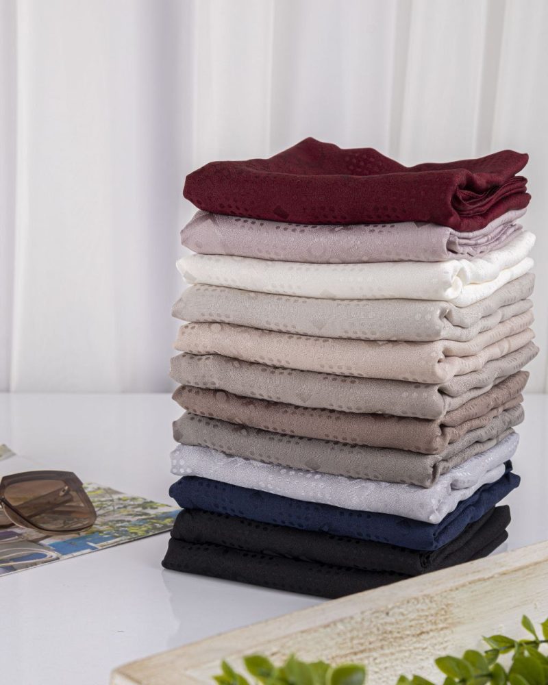 روسری رنگی طرح دار کد 9683 - Image 5