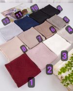 روسری رنگی طرح دار کد 9683