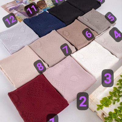 روسری رنگی طرح دار کد 9683