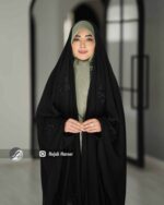 چادر مشکی عربی گلدوزی شده کد 9774