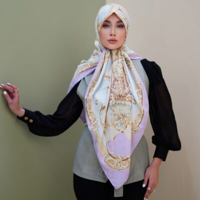 روسری رنگی طرح دار کد 9784