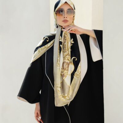 روسری رنگی طرح دار کد 9785