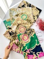 روسری رنگی طرح دار کد 9795 - Image 2