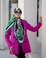 روسری رنگی طرح دار کد 9793