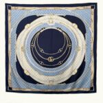 روسری رنگی طرح دار کد 9833