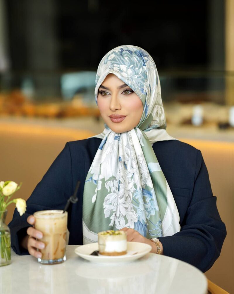 روسری رنگی طرح دار کد 9841 - Image 1