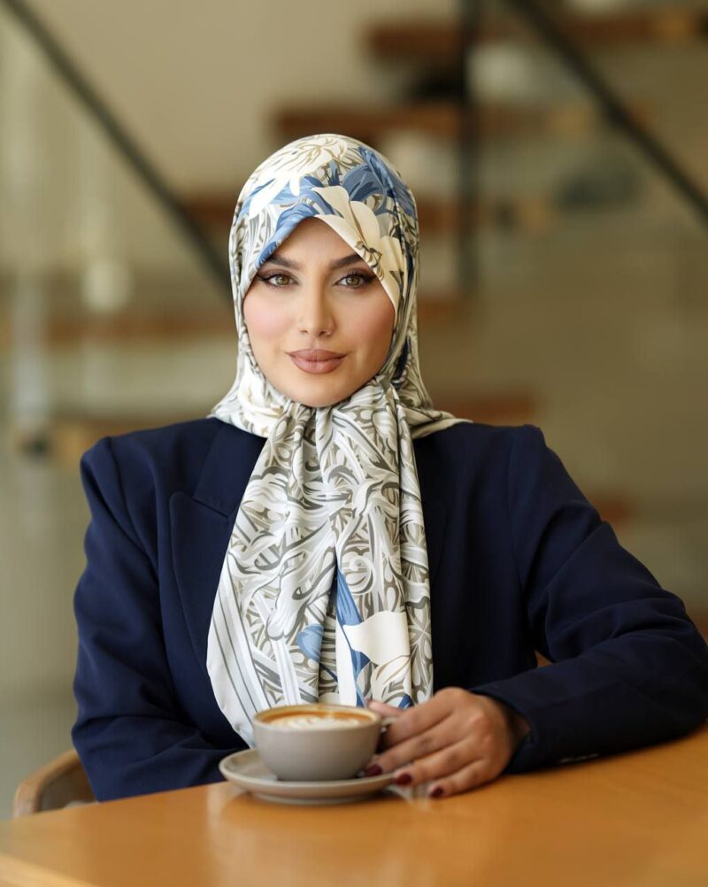 10012 روسری رنگی طرح دار کد 10012 - Image 1