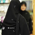 روسری مشکی کار شده کد 10028