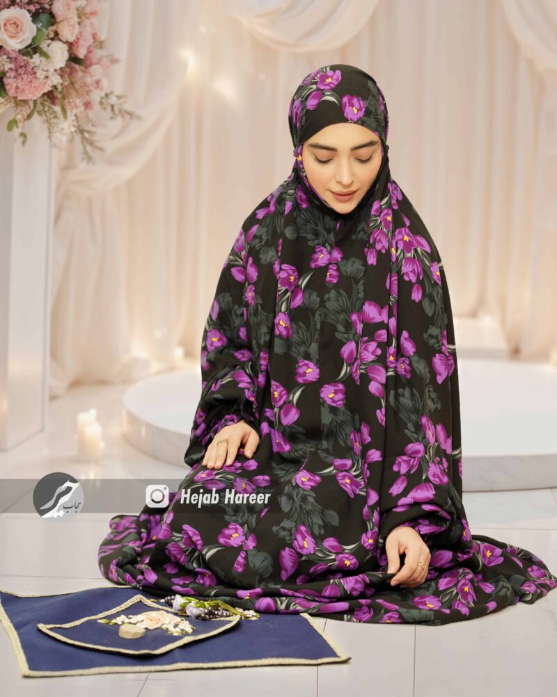 9910-1 چادر نماز آستین دار کد 9910 - Image 1