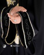 چادر مشکی عربی کار شده کد 9928 - Image 3