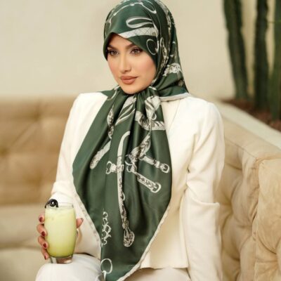 روسری رنگی طرح دار کد 9931